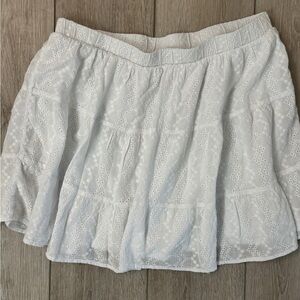 White Cottagecore Women's Skirt. Size L. Fairycore Renfair Boho